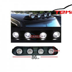 OFF ROAD SİS LAMBASI TAVAN ÜZERİ YUVARLAK DÖRTLÜ BEYAZ