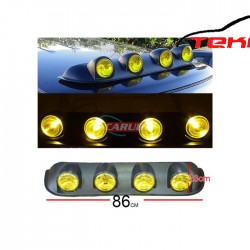 OFF ROAD SİS LAMBASI TAVAN ÜZERİ YUVARLAK DÖRTLÜ SARI