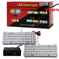 Çakar Lamba 21X12.3X9.5CM Kırmızı-Beyaz -Mavi 12V