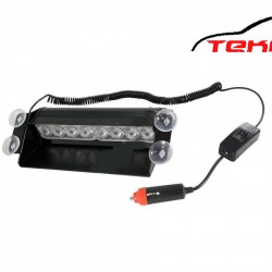 Araç İçi Vantuzlu Mavi Kırmızı Çakar 12 Led ( R57 )