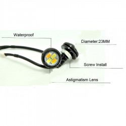 Kartal Gözü Gündüz Farı Eagle Eye LED Turuncu Beyaz 23MM ( 2 Adet )
