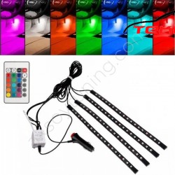Uzaktan Kumandalı 18 Ledli Sese Duyarlı Araç İçi Neon Led Aydınlatma