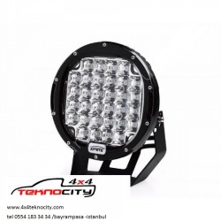 96W 34 CRE Power Led Üniversal Yuvarlak Sis Lambası 34 Ledli Siyah