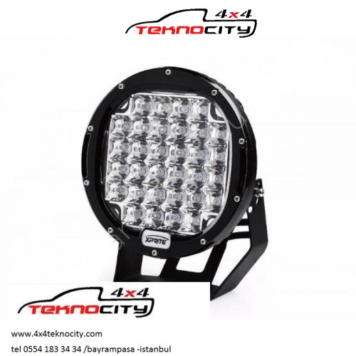 96W 34 CRE Power Led Üniversal Yuvarlak Sis Lambası 34 Ledli Siyah