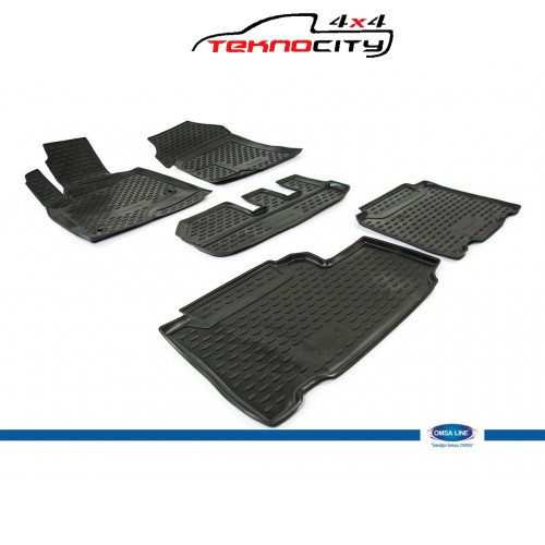 Chevrolet Captiva 3D Novline Havuz Paspas Siyah 5 Prç 2011 ve Sonrası