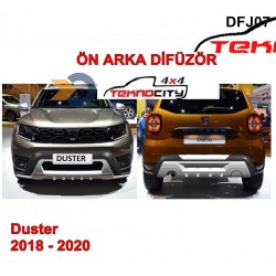 2010-2017 Duster Tampon Koruma ve Difizör Ön ve Arka 2 Parça