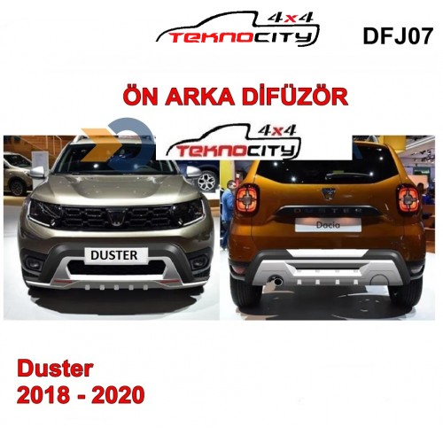 2010-2017 Duster Tampon Koruma ve Difizör Ön ve Arka 2 Parça