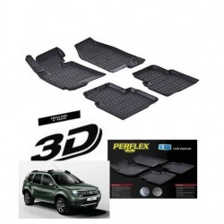 Dacia Sandero 2014+  3D TPE Kauçuk 3D Paspas Perflex