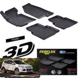 Ford Kuga 2013-2015  3D TPE Kauçuk 3D Paspas Perflex