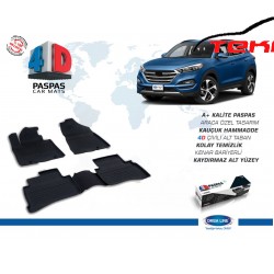 Hyundai Tucson 3D Havuz Paspas + 3D Bagaj Havuzu 2li Set Siyah 2015 ve Sonrası