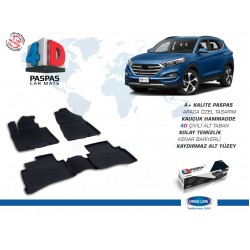 Hyundai Tucson 3D Havuz Paspas + 3D Bagaj Havuzu 2li Set Siyah 2015 ve Sonrası