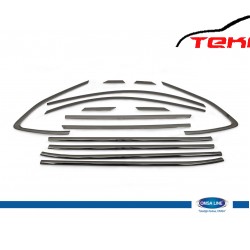 Hyundai Tucson Cam Çercevesi 14 Prç. P.Çelik SİYAH (2015-) SUV