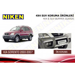 KİA SORENTO ÖN TAMPON KORUMA 2002-2009 GRİ