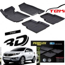 Kia i Sportage 2010-2016  3D TPE Kauçuk 3D Paspas