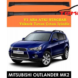 Mitsubishi Outlander Mk2 Port Bagaj Ara Atkı Siyah 