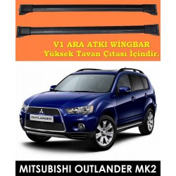 Mitsubishi Outlander Mk2 Port Bagaj Ara Atkı Siyah 