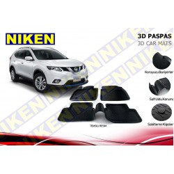 NISSAN X-TRAIL 2014- 3D PASPAS SİYAH