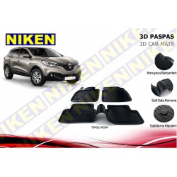 RENAULT KADJAR 2015- 3D PASPAS SİYAH