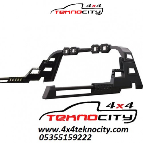 FORD RANGER 2012+ TAVAN SEPETİ VE  ROLLBAR SİYAH MADMAX