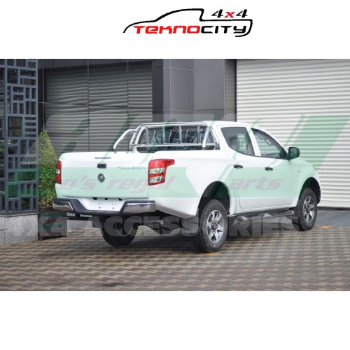 MITSUBISHI L200 2015- (FIAT FULLBACK) ROLLBAR ARKA CAM KORUMALI KROM