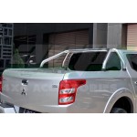 MITSUBISHI L200 2015-(FIAT FULLBACK) KISA TIP ROLLBAR KROM