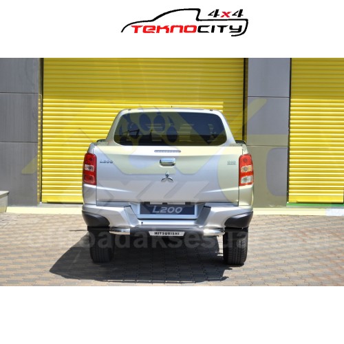 MITSUBISHI L200 2015-(FIAT FULLBACK) ARKA TAMPON KORIUMA KROM