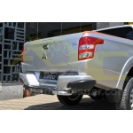 MITSUBISHI L200 2015-(FIAT FULLBACK) ARKA TAMPON KORIUMA KROM