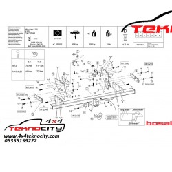 FİAT FULLBACK +MİTSUBİSHİ L200 2015-2019  ARKA ÇEKİ DEMİRİ BOSAL FİAT FULLBACK +MİTSUBİSHİ L200 2015-2019  ARKA ÇEKİ DEMİRİ BOSAL