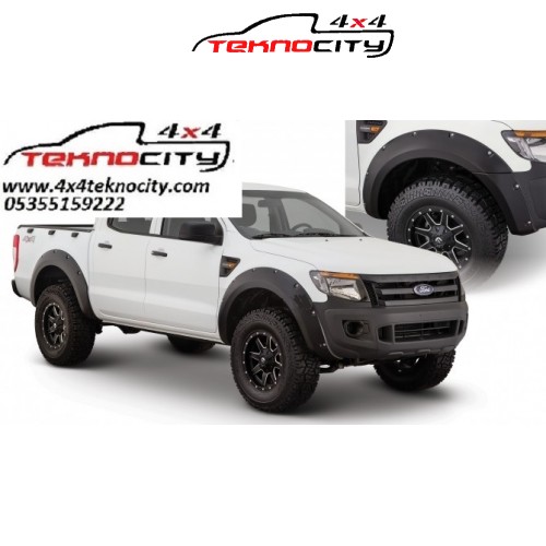 FORD RANGER T6 2012+2015 ÇAMURLUK KAPLAMASI (DODİK ) TAKIM ABS PLASTİK 