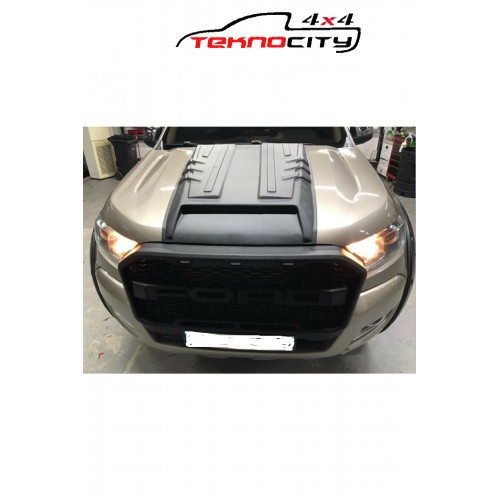 FORD RANGER T7 2015+ 2019 KAPUT HAVALANDIRMA KAPLAMASI-(KAPUT ŞİŞİRME) HOOD SCOOP