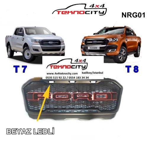 FORD RANGER T8 WILLTRACK   RAPTOR TİP LEDLİ  ÖN  PANJUR 2018+