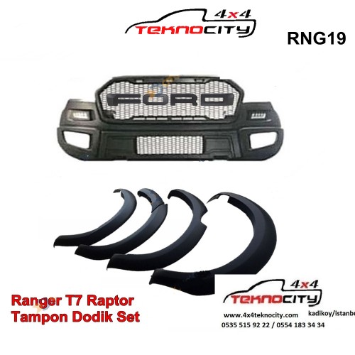 FORD RANGER RAPTOR FACE LİFT TAMPON VE DODİK TAKIMI 2015+