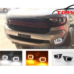 FORD RANGER 2019 + SİS LAMBA ÇERÇEVESİ LEDLİ 