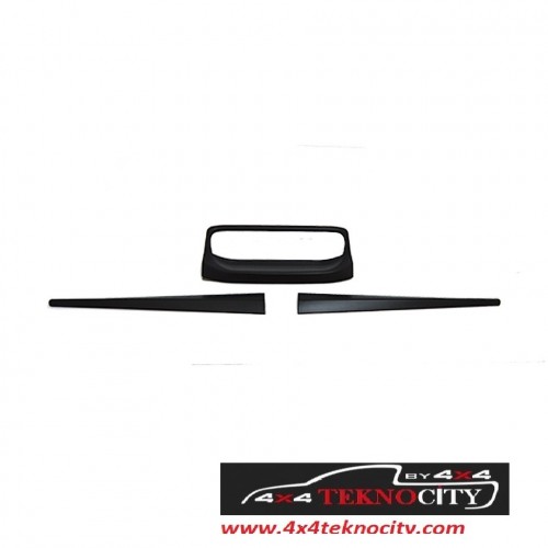 FORD RANGER T8  2019 +  BAGAJ KİLİT ÇERÇEVESİ MAT SİYAH