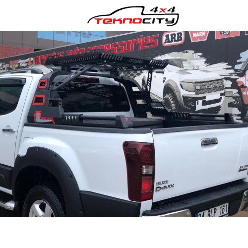 ISUZU D MAX ROLLBAR VE KASA UZERI SEPET 