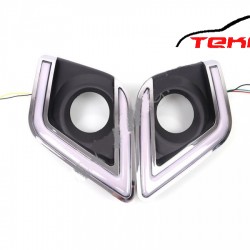 TOYOTA HILUX REVO 2015+2019 SŞS FARI ÇERÇEVESİ LEDLİ 