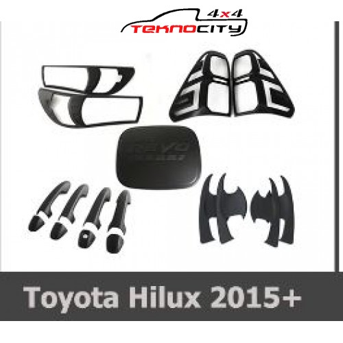 TOYOTA HILUX 2015- KAPLAMA SETİ SİYAH