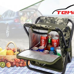 Kamuflajlı Termal Çanta ve Sandalye 18L