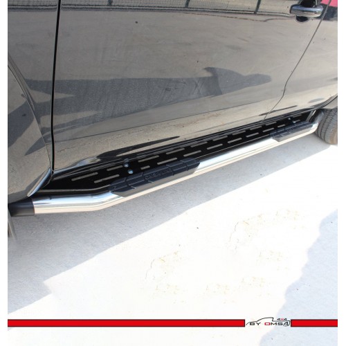 Volkswagen Amarok Amazon Yan Koruma Basamak Q70 Krom 2010- Volkswagen Amarok Amazon Yan Koruma Basamak Q70 Krom 2010-