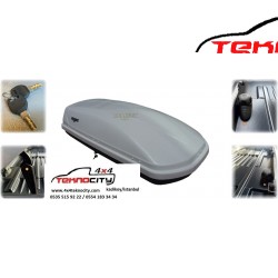 ARAÇ ÜZERİ TAVAN PORT BAGAJ (COMBI BOX -TABUT BAGAJ) 450 LITRE PERFLEX JOURNEY BEYAZ