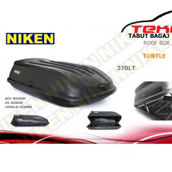 ARAÇ ÜZERİ TAVAN BAGAJI (COMBI BOX -TABAUT BAGAJ) 370 LITRE NIKEN MAT GRI