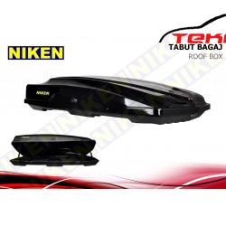 ARAÇ ÜZERİ TAVAN PORT BAGAJ (COMBI BOX -TABUT BAGAJ) 480 LITRE NIKEN SIYAH