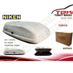 ARAÇ ÜZERİ TAVAN PORT BAGAJI ( COMBİ BOX -TABUT BAGAJ) 370 LİTRE NIKEN BEYAZ PARLAK -MAT